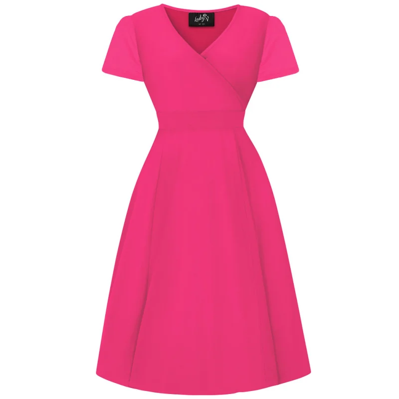 Lyra Dress - Cerise