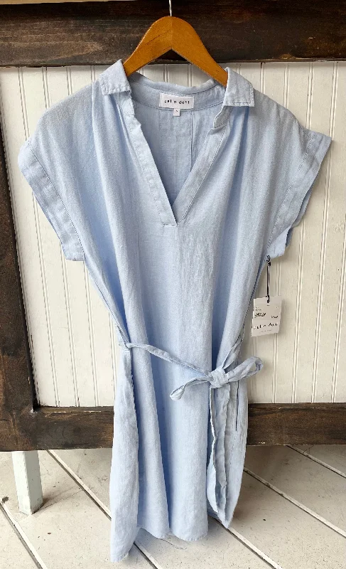 Cornflower Linen Dress