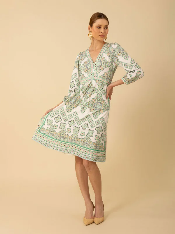 Hale Bob Sevyn Dress Lime