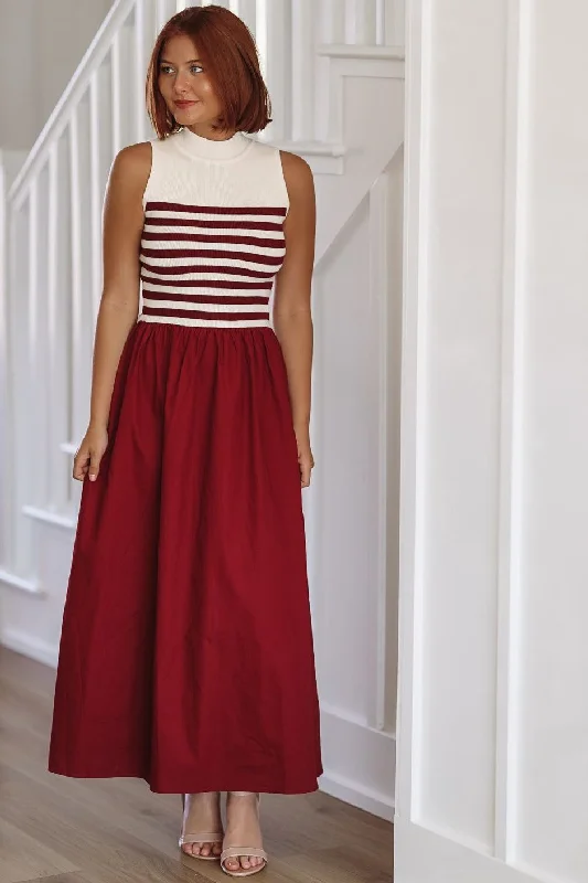 Admiring Classic Midi Dress - Burgundy Elegant Satin Button Midi Dress