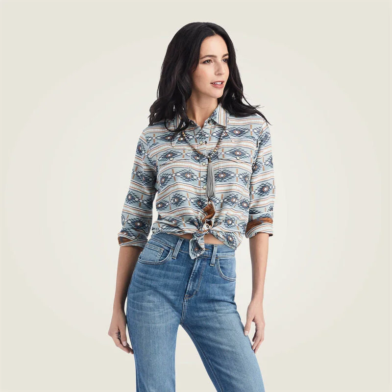 Ariat Wms REAL Creekside Snap LS Shirt Creekside Jacquard - Black Friday Sale Casual Short Sleeve Top Ariat Wms REAL Creekside Snap LS Shirt Creekside Jacquard - Black Friday Sale Casual Short Sleeve Top