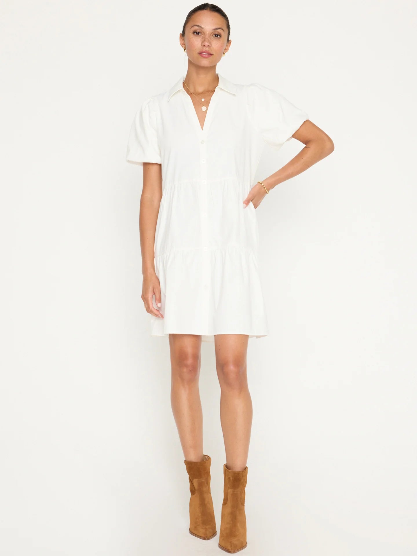 Brochu Walker Havana Mini Dress Ivory Trendy Bodycon Mini Dress