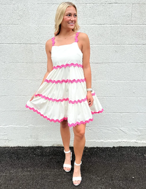 Call Me Cupcake Mini Dress Cream Classic Floral Mini Dress
