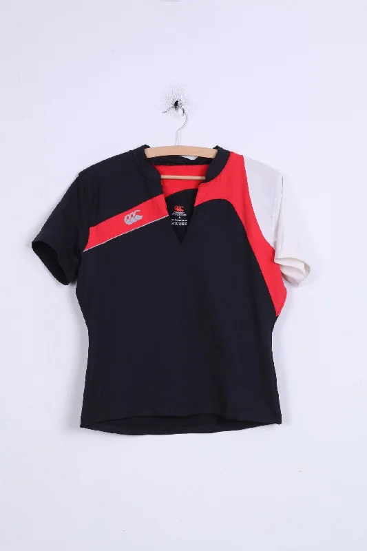 Canterbury of New Zealand Womens 16 L Shirt Nylon Sportswear Bike Fashionable Sheer Short Shirt Canterbury of New Zealand Womens 16 L Shirt Nylon Sportswear Bike Fashionable Sheer Short Shirt
