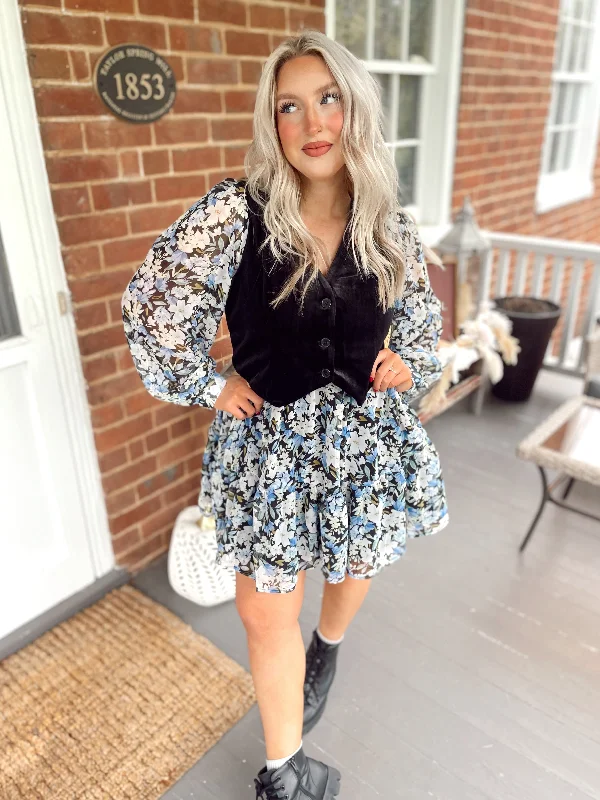 Cara Vest Mini Dress Fashionable Party Mini Dress