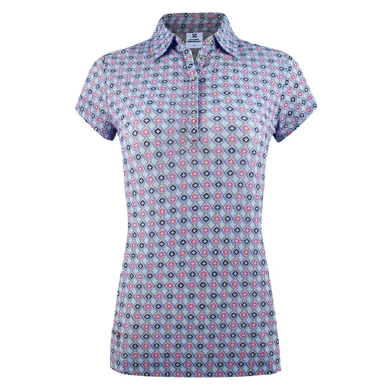 Daily Sports Ladies Sue Golf Polo Shirt 243/141 Trendy Button-Front Short Sleeve