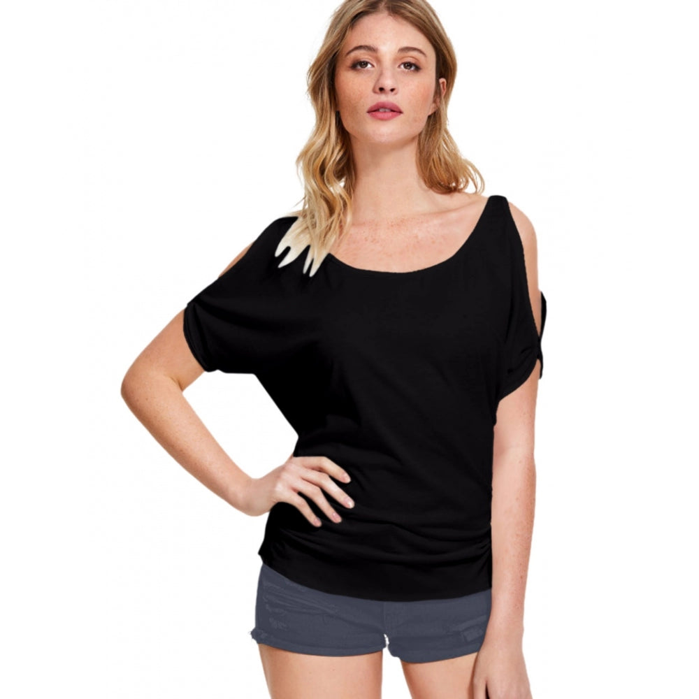 Generic Women's Western Wear Hosiery T Shirts (Black) Relaxed Button-Down Short Shirt Generic Women's Western Wear Hosiery T Shirts (Black) Relaxed Button-Down Short Shirt