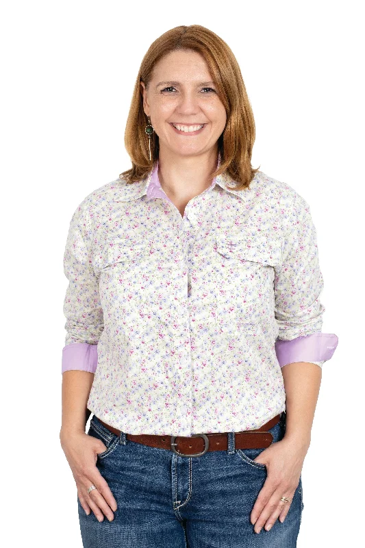 Just Country Abbey Full Button Workshirt Cream Orchids - Black Friday Sale Relaxed Cotton Short Shirt Just Country Abbey Full Button Workshirt Cream Orchids - Black Friday Sale Relaxed Cotton Short Shirt
