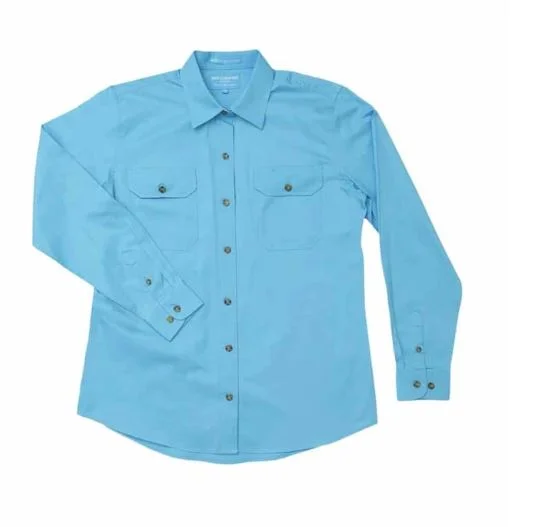 Just Country Wmns Brooke Workshirt Fashionable Sheer Short Shirt
