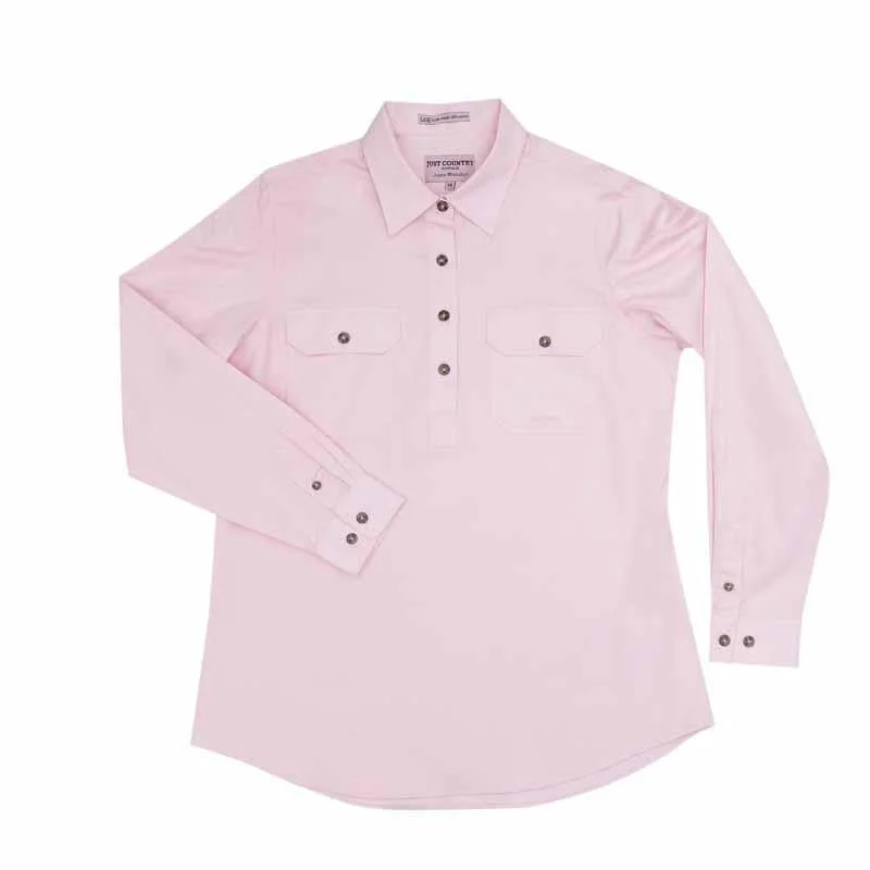 Just Country Wms Jahna Workshirt Trendy Short Sleeve Tunic