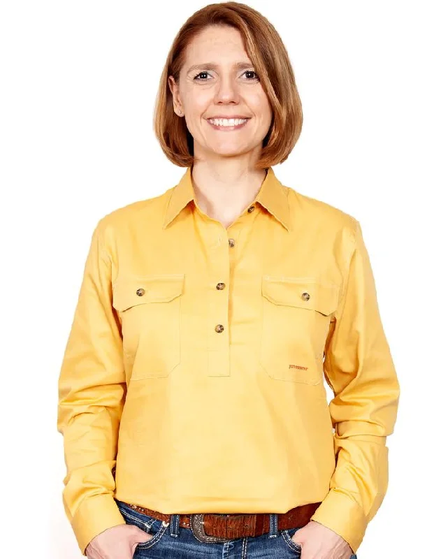 Just Country Wms Jahna Workshirt Comfortable Short Sleeve Tunic