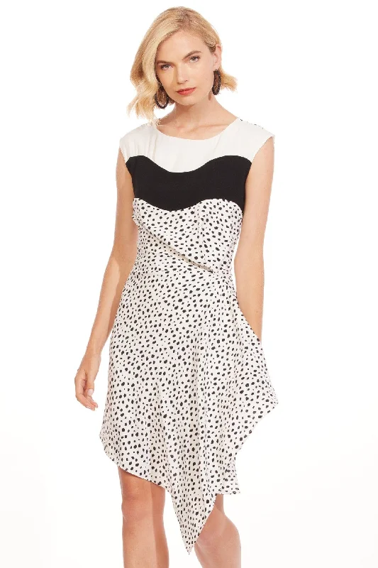 Luna Mini Dress - Terazzo Dot Cozy Knitted Mini Dress
