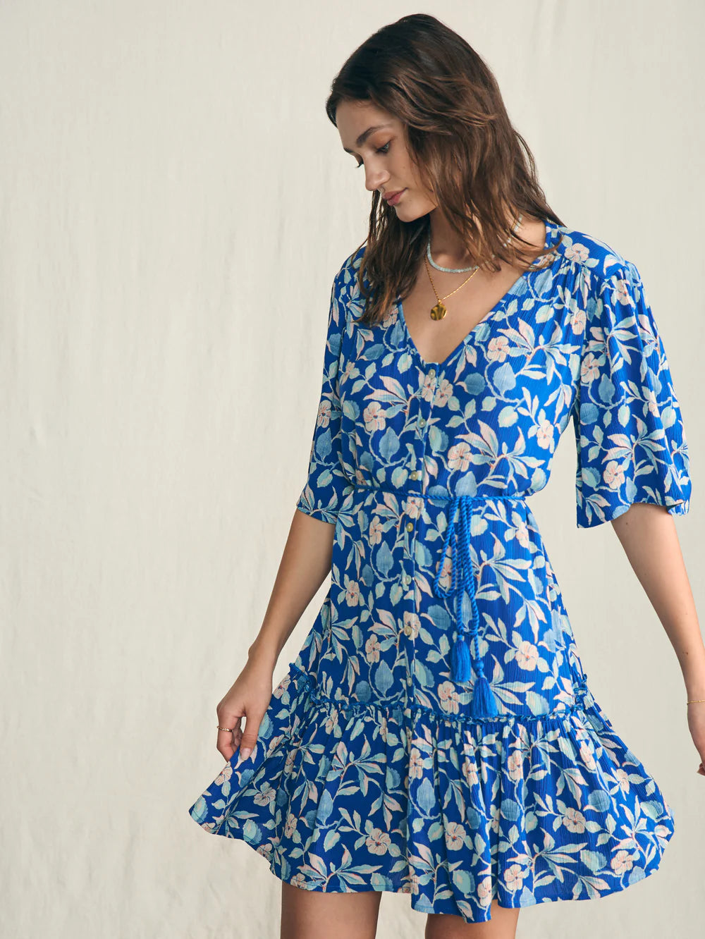Orinda Mini Dress Stylish Floral Print Mini Dress