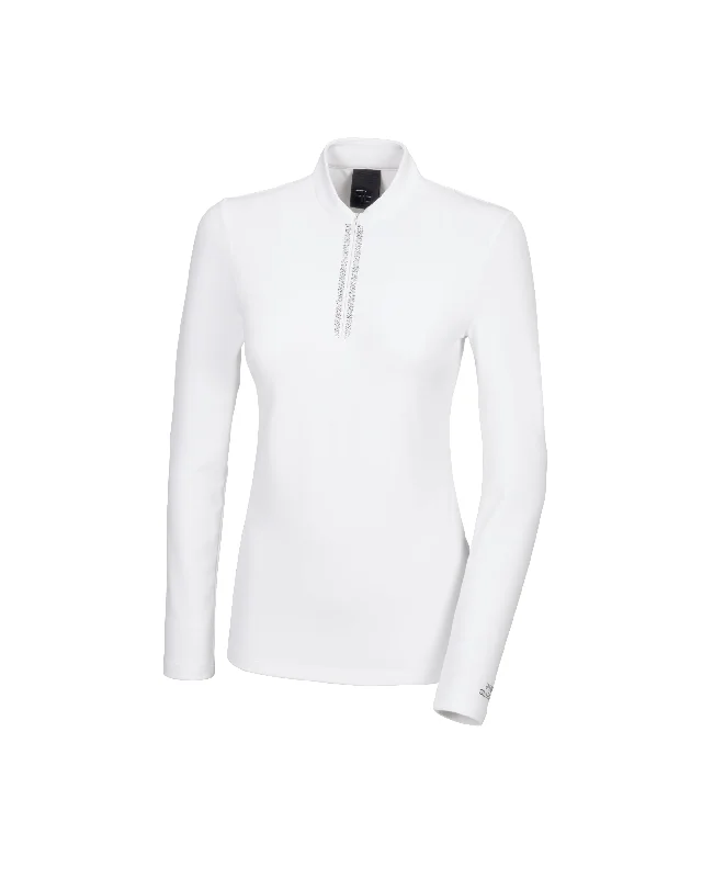 Pikeur Dedee Half-Zip Ladies Shirt 4280 - SALE Cozy Cotton Short Tee