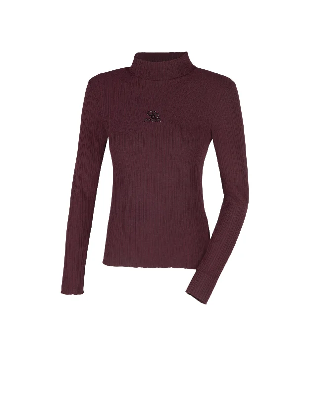 Pikeur Destiny Ladies Roll Neck Shirt 4277 - SALE Stylish Split-Hem Short Shirt
