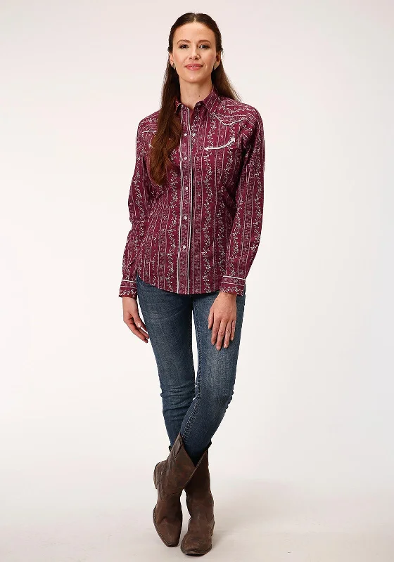 Roper Wms Karman Special Collection LS Shirt Print Red - Black Friday Sale Comfortable Fit Short Shirt Roper Wms Karman Special Collection LS Shirt Print Red - Black Friday Sale Comfortable Fit Short Shirt