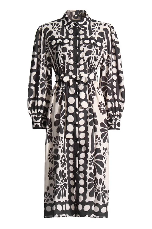 Vintage Floral Print Polka Dot Collared Blouson Sleeve Belted Shirt Midi Dress Elegant Floral Appliqué Midi Dress Vintage Floral Print Polka Dot Collared Blouson Sleeve Belted Shirt Midi Dress Elegant Floral Appliqué Midi Dress