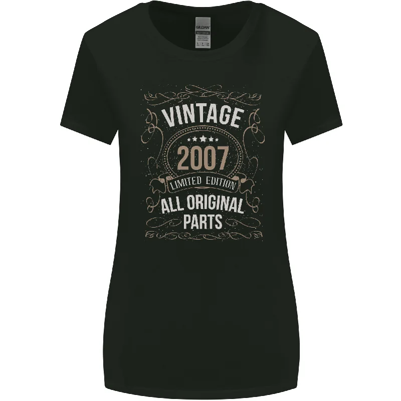 16th Birthday Limited Edition 2007 Womens Wider Cut T-Shirt Graphic Embroidered Appliqued 16th Birthday Limited Edition 2007 Womens Wider Cut T-Shirt Graphic Embroidered Appliqued
