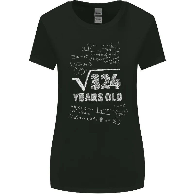 18th Birthday 18 Year Old Geek Funny Maths Womens Wider Cut T-Shirt Jersey Fabric Tulle Fabric Batik Fabric 18th Birthday 18 Year Old Geek Funny Maths Womens Wider Cut T-Shirt Jersey Fabric Tulle Fabric Batik Fabric