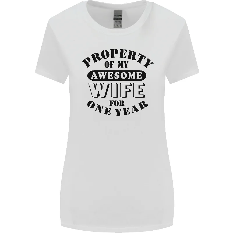 1st Wedding Anniversary 1 Year Funny Wife Womens Wider Cut T-Shirt Collared T-Shirt Boat Neck A-Line 1st Wedding Anniversary 1 Year Funny Wife Womens Wider Cut T-Shirt Collared T-Shirt Boat Neck A-Line