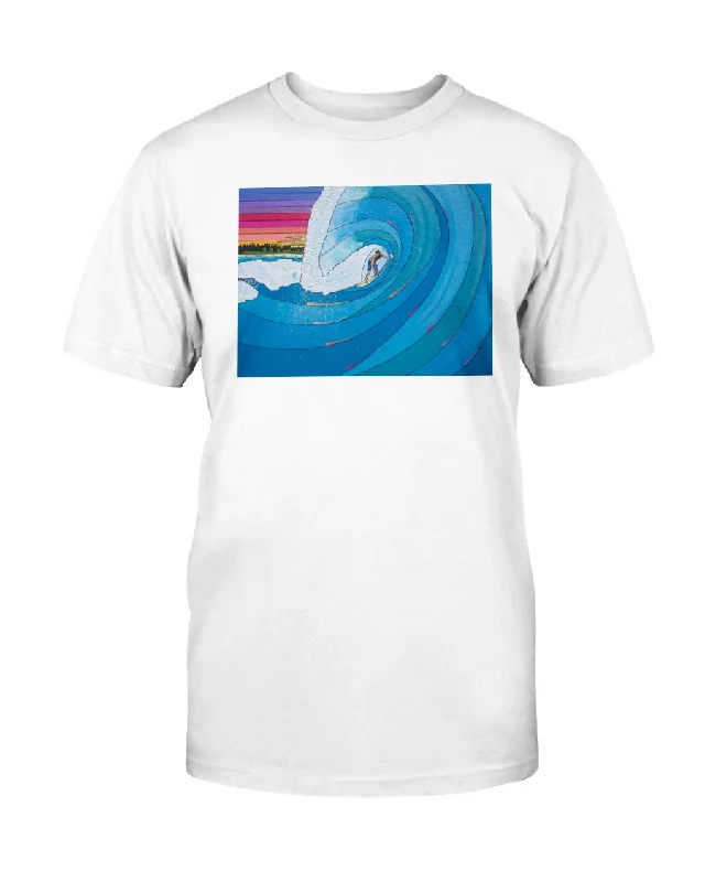 Big Wave Surfer - Unisex T-Shirt V-Neck T-Shirt Long Sleeve Cotton