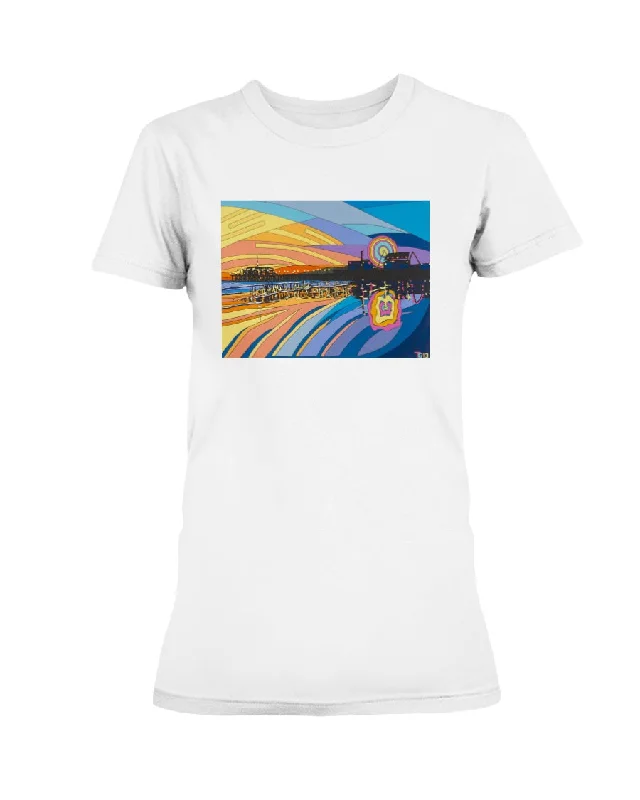 Santa Monica Pier - Missy T-Shirt Cozy Warm Stylish