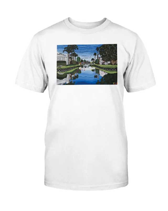 Venice Canals 1 - Unisex T-Shirt Nylon Fabric Polyester Fabric Spandex Fabric