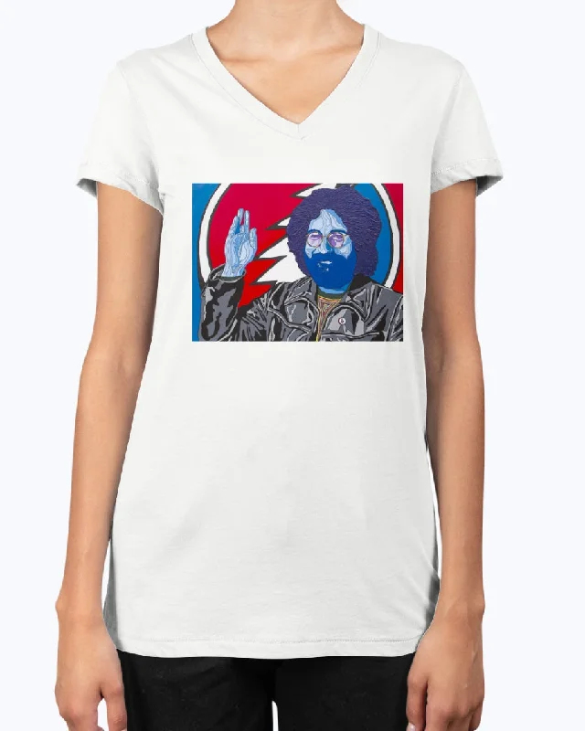 Captain Trips - V Neck Tee Fleece Nylon Spandex