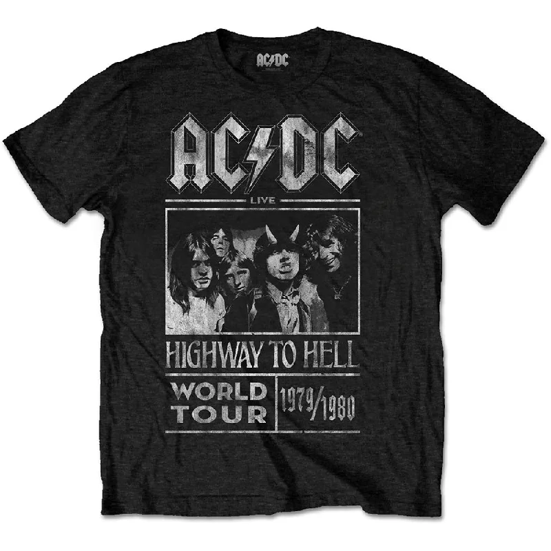 AC/DC | Official Band T-Shirt | Highway to Hell World Tour 1979/1980 Polka Dot Checkered Tartan AC/DC | Official Band T-Shirt | Highway to Hell World Tour 1979/1980 Polka Dot Checkered Tartan