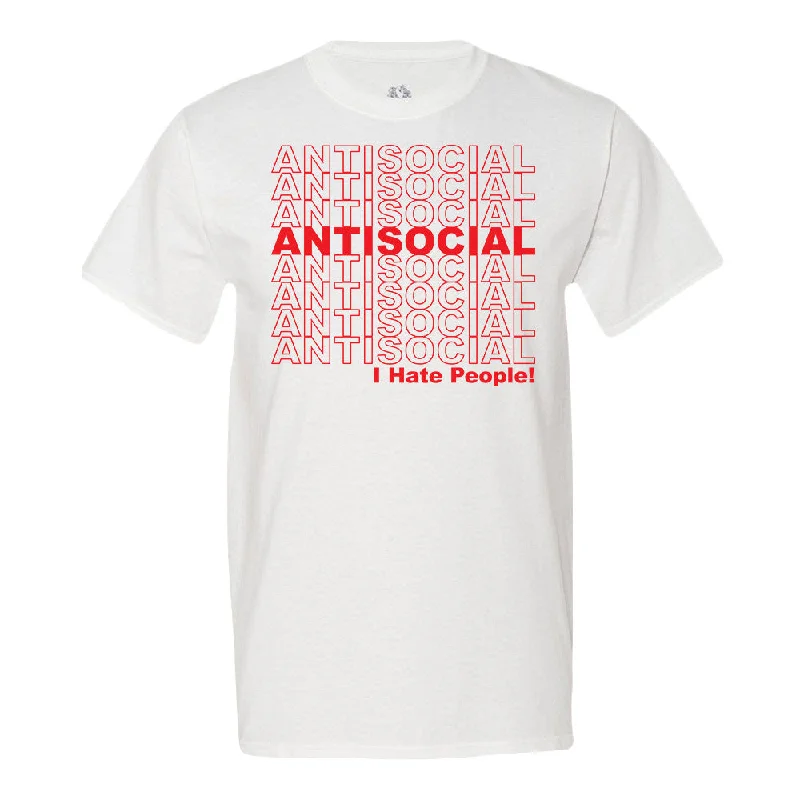 Antisocial T-Shirt Silk Blend Satin Velvet
