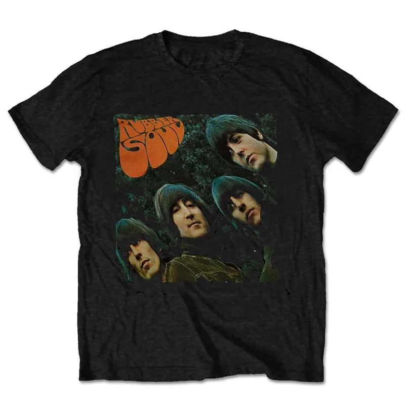 The Beatles | Official Band T-Shirt | Rubber Soul Album Cover Polka Dot Checkered Tartan The Beatles | Official Band T-Shirt | Rubber Soul Album Cover Polka Dot Checkered Tartan