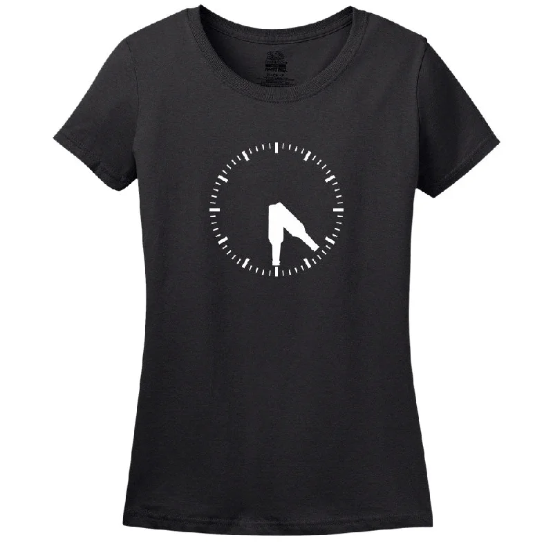 Beer Thirty Women's T-Shirt Beaded Sequined Faux Fur