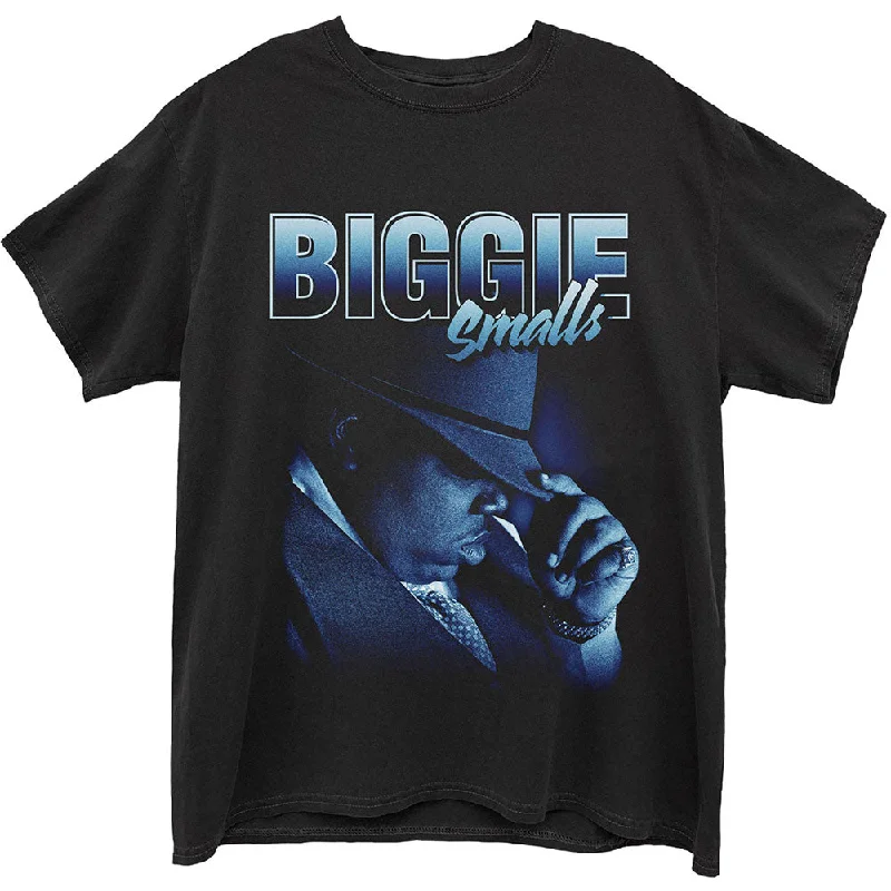 Biggie Smalls | Official Band T-Shirt | Hat Ribbed Striped Patterned
