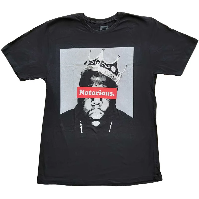 Biggie Smalls | Official T-Shirt | Notorious Striped Floral Plaid