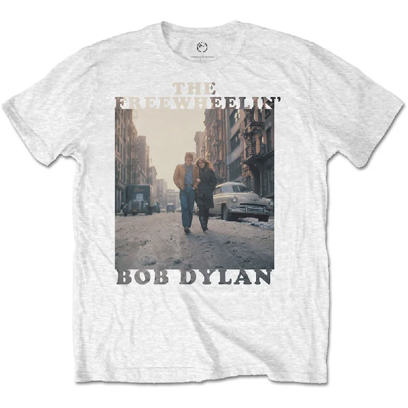 Bob Dylan | Official Band T-Shirt | The Freewheelin' Beaded Sequined Faux Fur