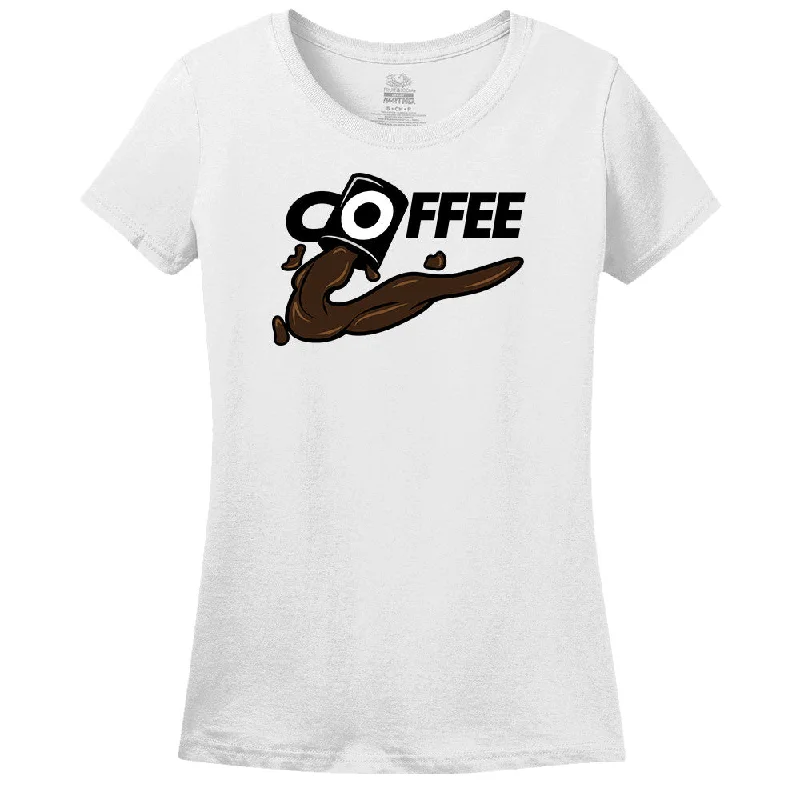 Coffee T-Shirt Plaid T-Shirt Polka Dot Checkered
