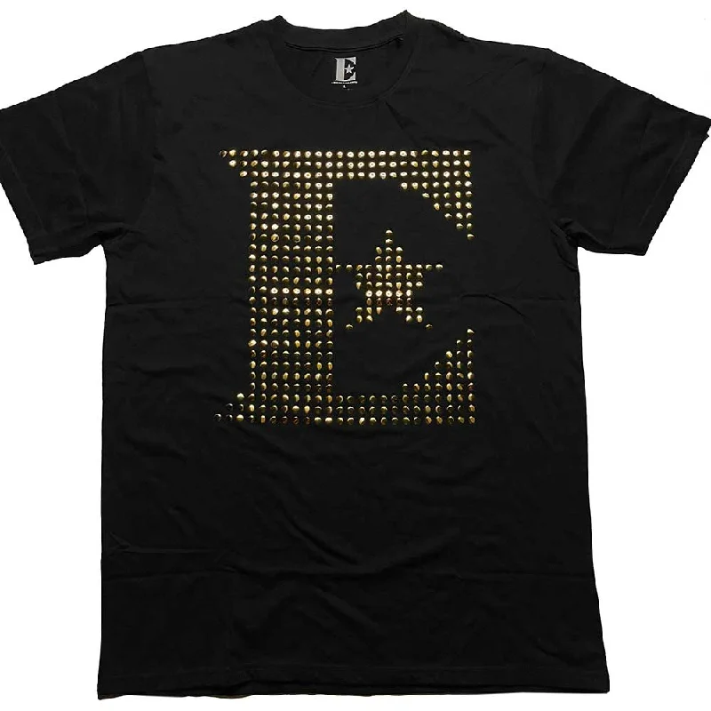 Elton John | Official Band T-shirt | E Logo (Diamante) Nylon Fabric Polyester Fabric Spandex Fabric Elton John | Official Band T-shirt | E Logo (Diamante) Nylon Fabric Polyester Fabric Spandex Fabric