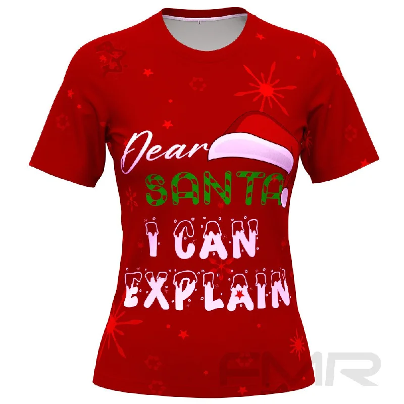 FMR Christmas Women's Performance T-Shirt Plaid T-Shirt Polka Dot Checkered