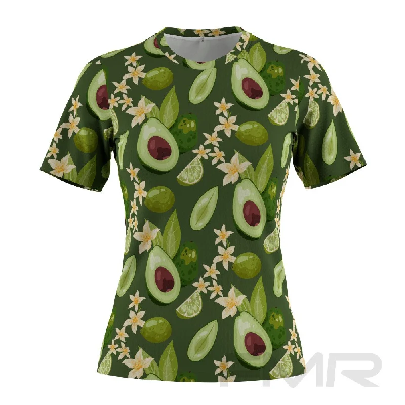 FMR Women's Avocado Short Sleeve Running T-Shirt Elegant Classic Vintage