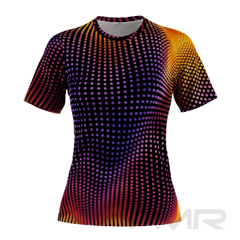 FMR Women's Illusion Short Sleeve T-Shirt Basic T-Shirt Crew Neck Short Sleeve