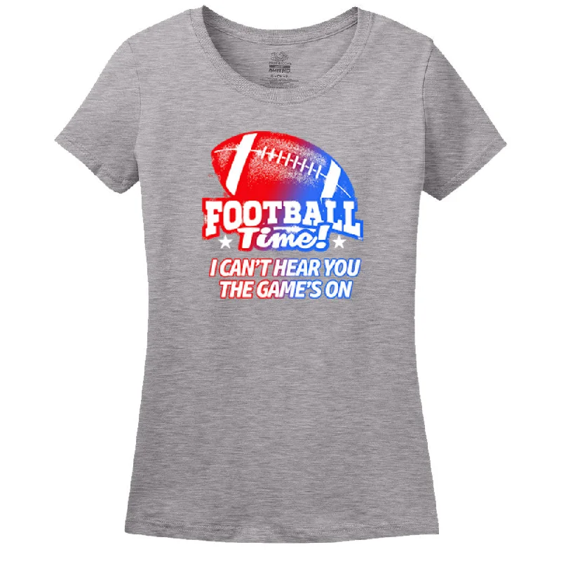 Football Time - Women T-Shirt Houndstooth Herringbone Solid