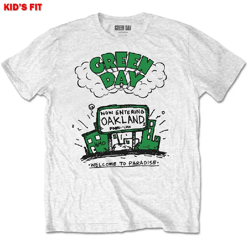 Green Day Kids T-Shirt: Welcome to Paradise Chenille Blend Fleece Blend Nylon Blend