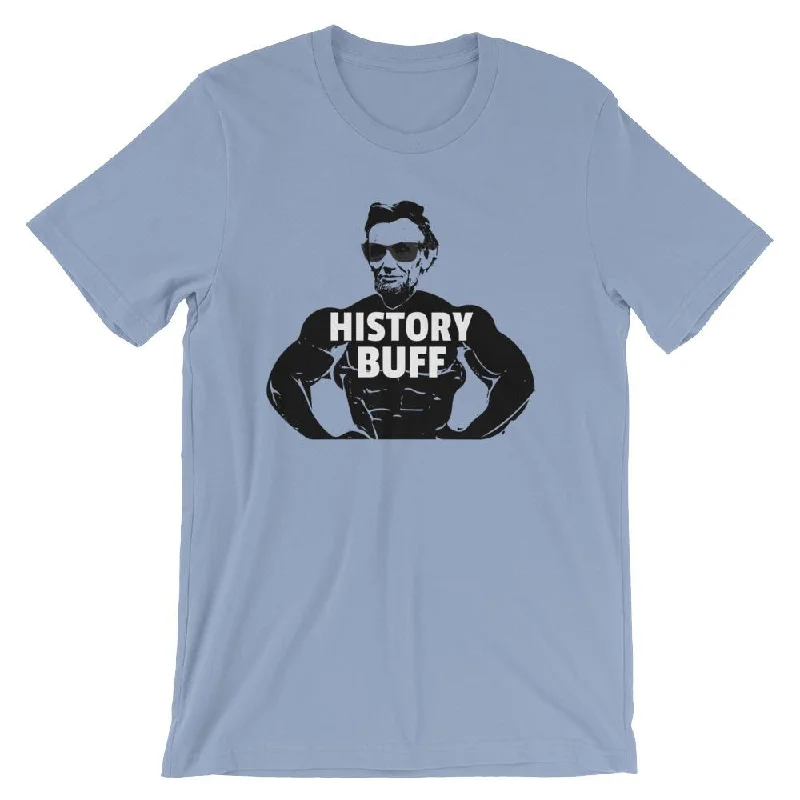 Gift for History Teacher, History Nerd T-Shirt, Funny History Buff Tee Ribbed Striped Patterned
