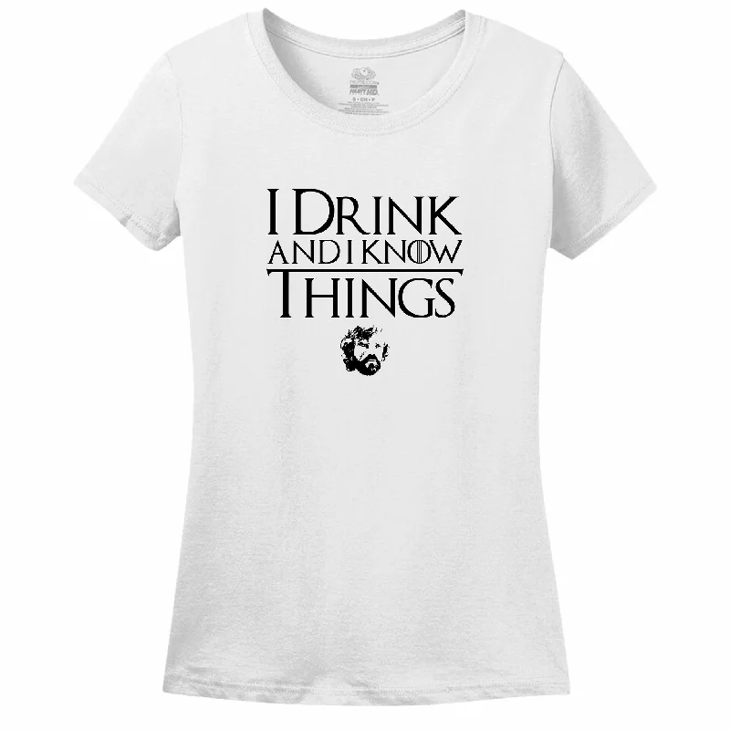 I Drink And Know Things Women's Tee Seamless Knitted Crochet