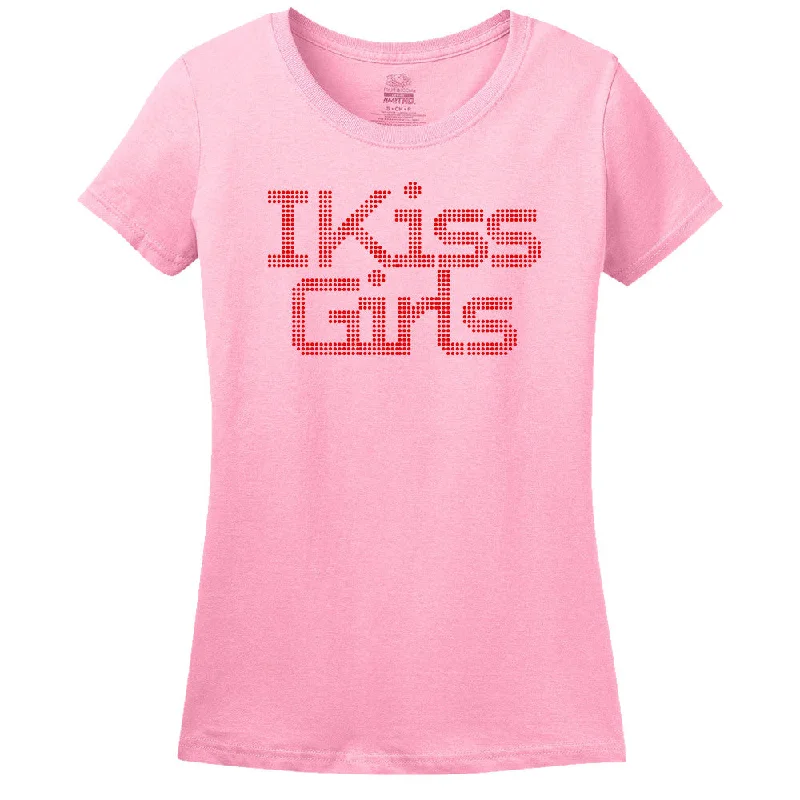 I Kiss Girls T-Shirt Elegant Classic Vintage
