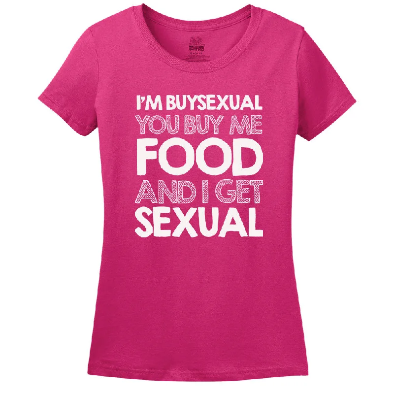 I'M Buysexual You Buy Me Food And I Get Sexual T-Shirt Fleece Fabric Down Fabric Feather Fabric I'M Buysexual You Buy Me Food And I Get Sexual T-Shirt Fleece Fabric Down Fabric Feather Fabric