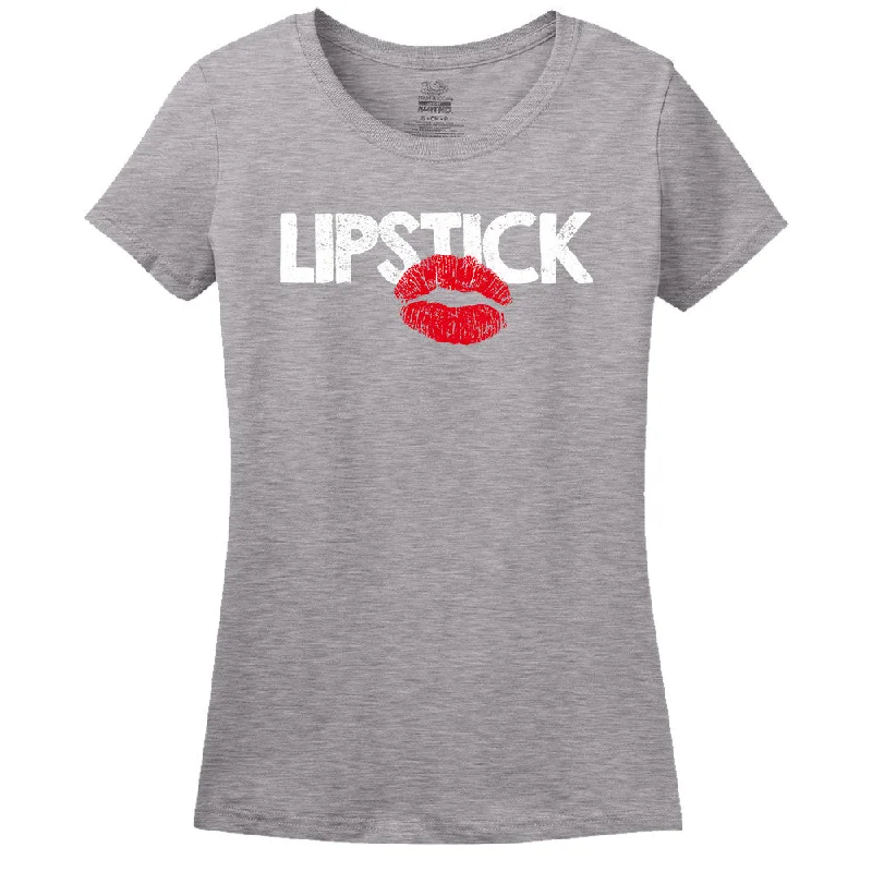 Lipstick T-Shirt Basic T-Shirt Crew Neck Short Sleeve