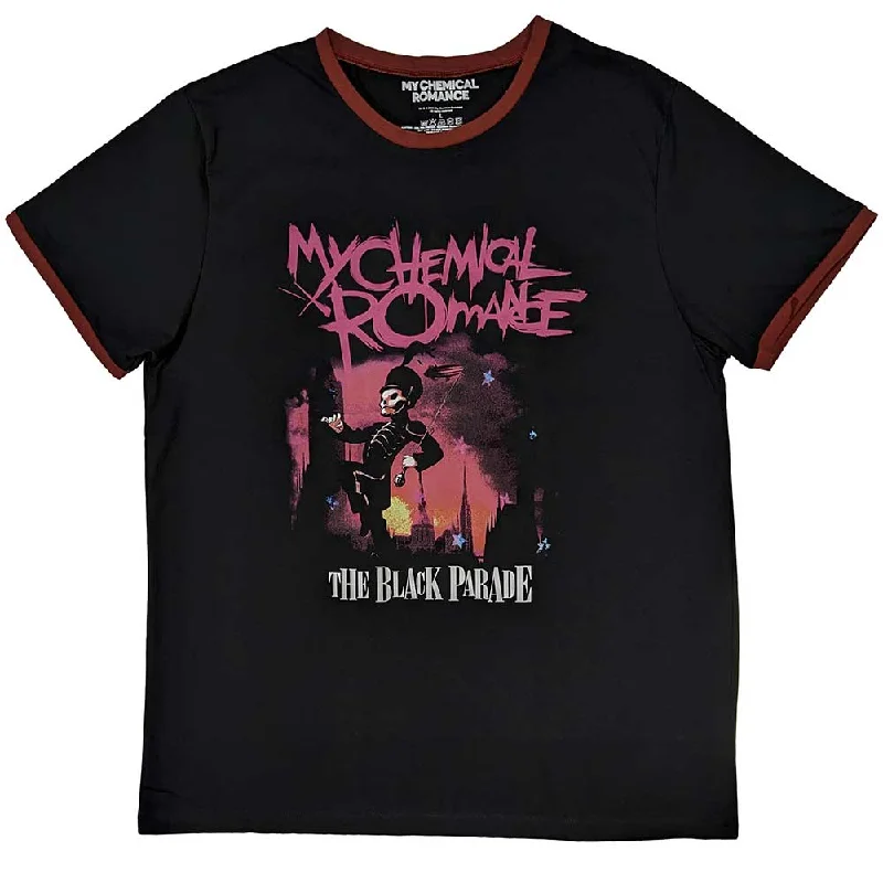 My Chemical Romance | Official Band Ringer T-Shirt | March Spandex Blend Rayon Blend Denim Blend My Chemical Romance | Official Band Ringer T-Shirt | March Spandex Blend Rayon Blend Denim Blend