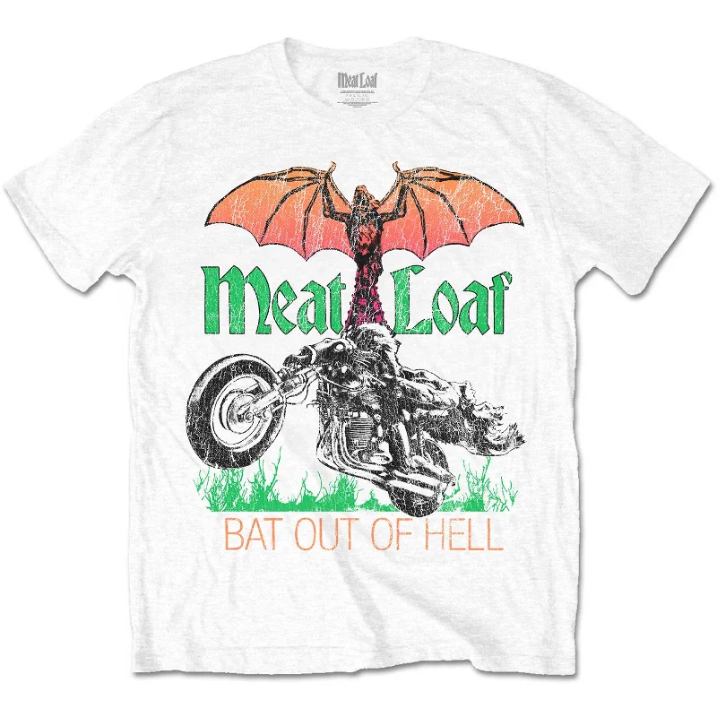 Meat Loaf | Official Band T-shirt | Bat Out Of Hell Real Fur Shearling Chenille