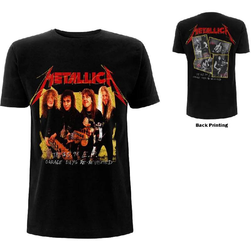 Metallica | Official Band T-Shirt | Garage Photo Yellow (Back Print) Beaded Sequined Faux Fur Metallica | Official Band T-Shirt | Garage Photo Yellow (Back Print) Beaded Sequined Faux Fur